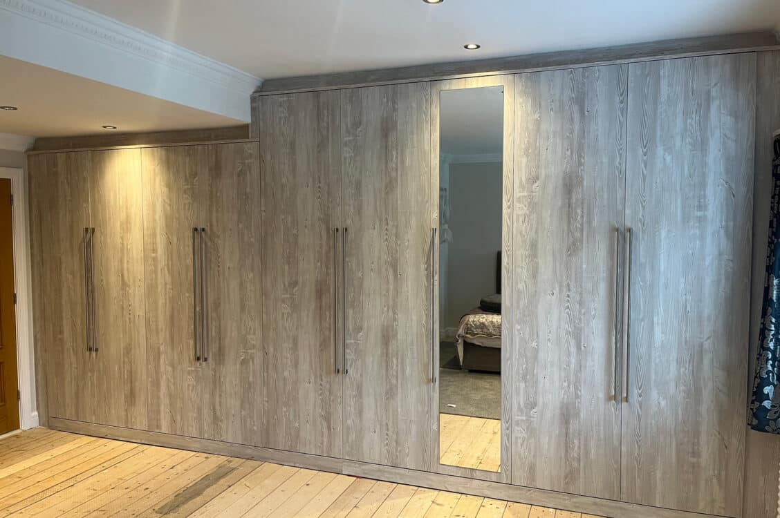 Adela White Oak Fitted Wardrobes