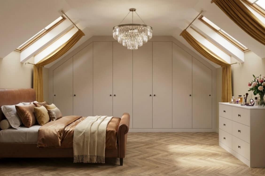 Cassia Angled Cashmere Fitted Wardrobes