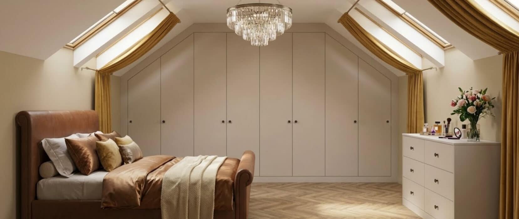 Cassia Angled Cashmere Fitted Wardrobes