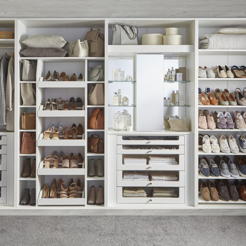 Inside wardrobe hot sale shoe rack