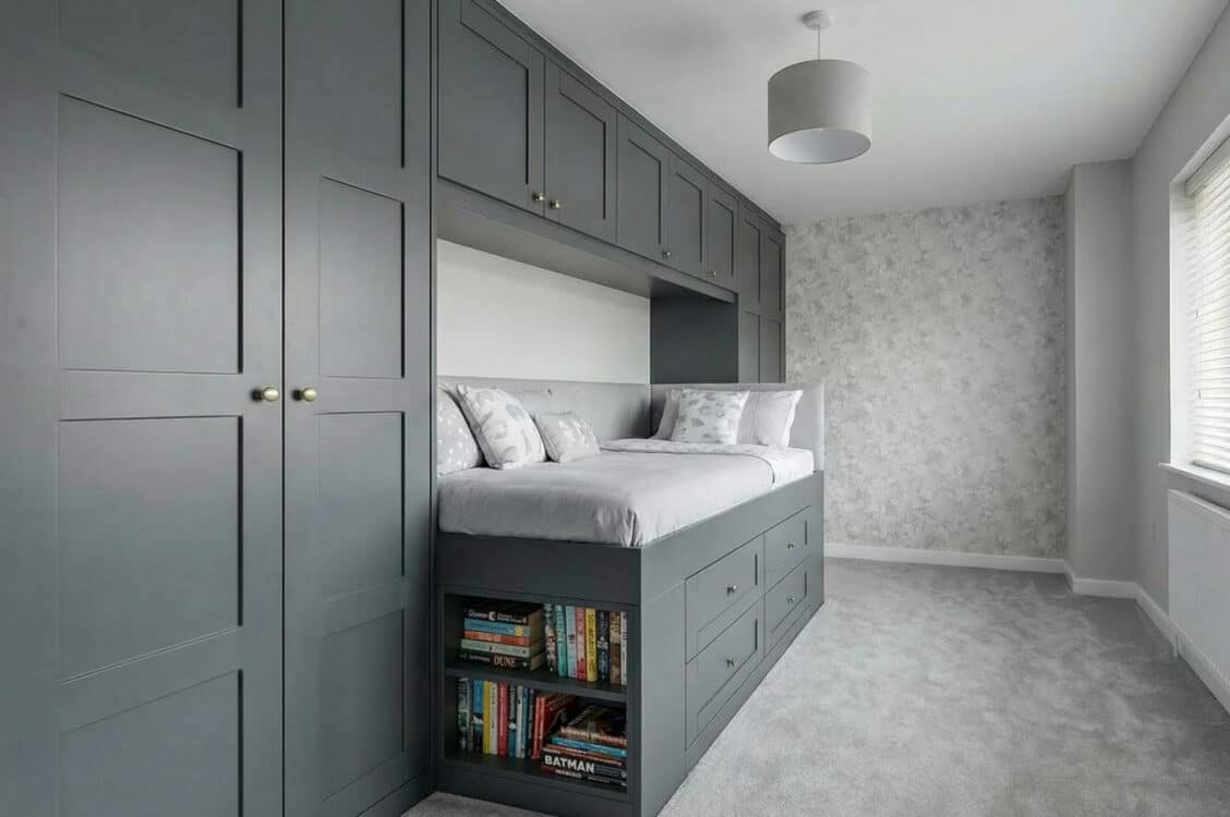 Elise Graphite Space Saver Bedroom