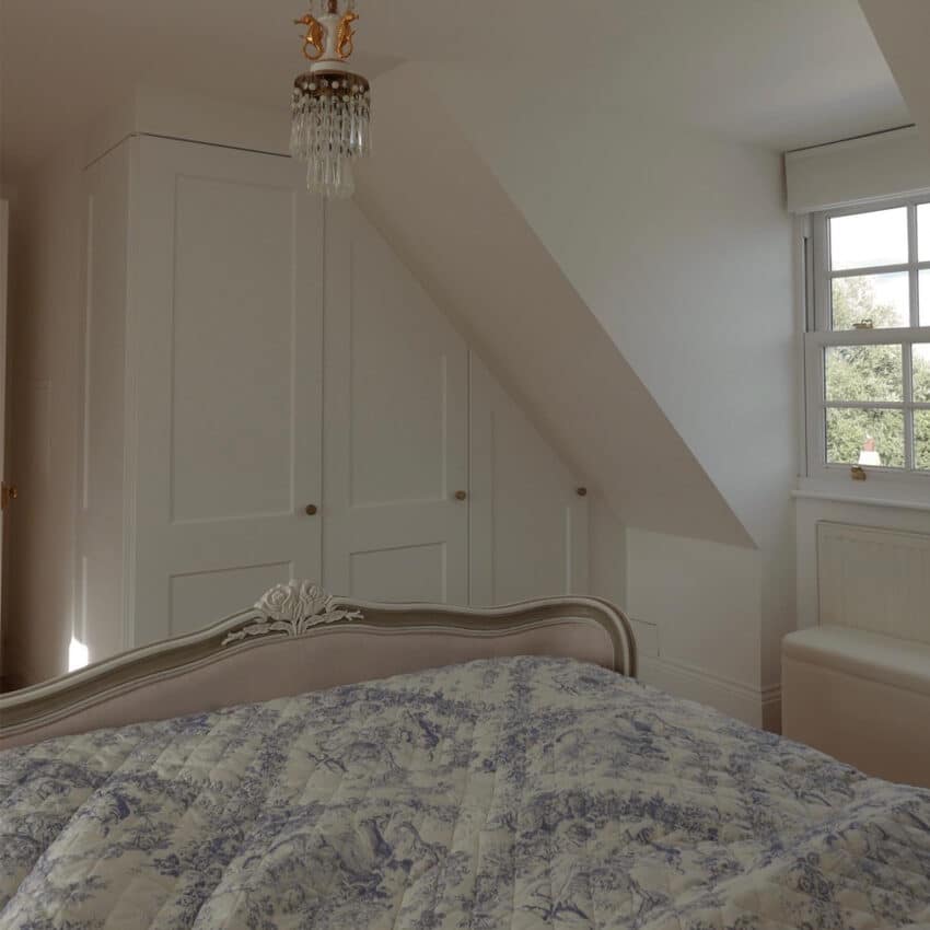 Angled Wardrobes in Loft Conversion