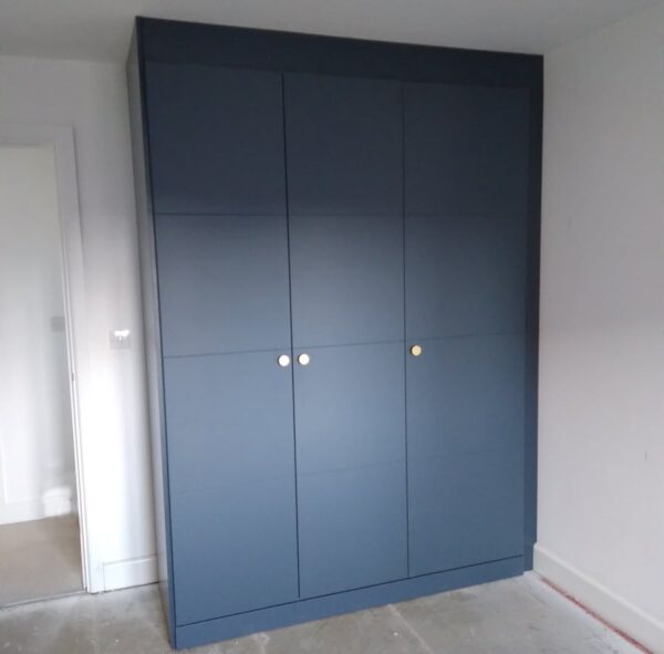 Luna contemporary blue wardrobe