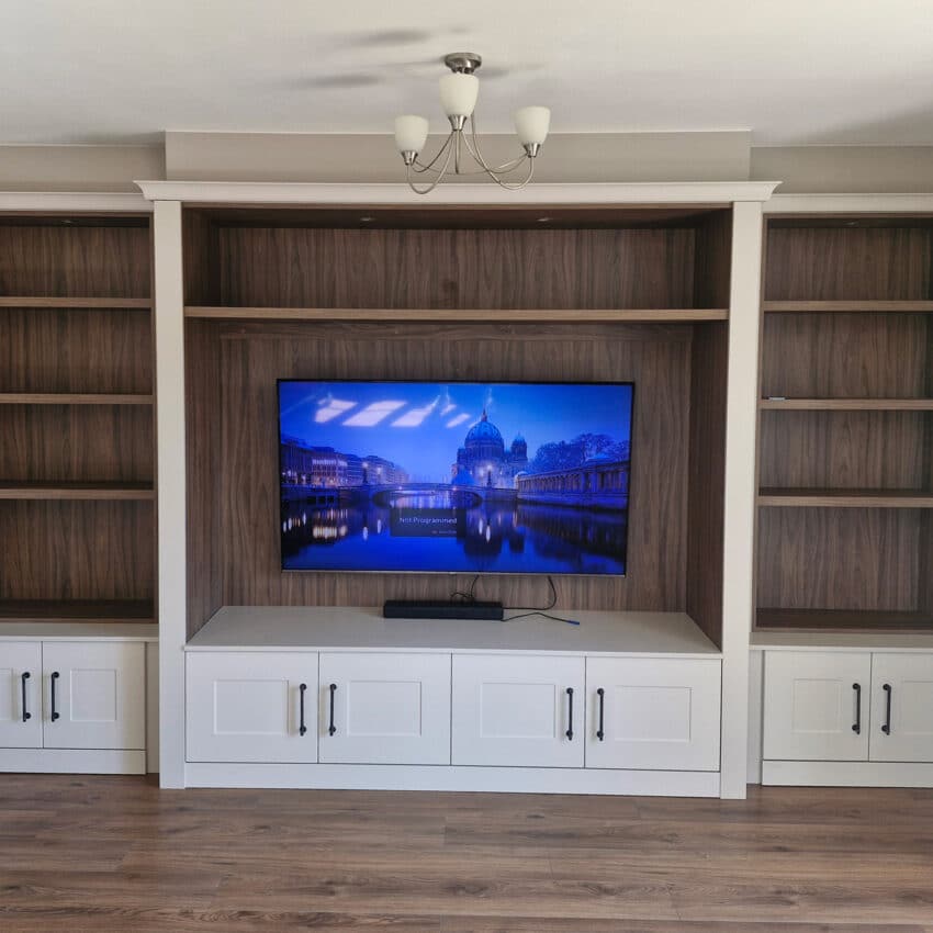 Shaker Classic White Media Room