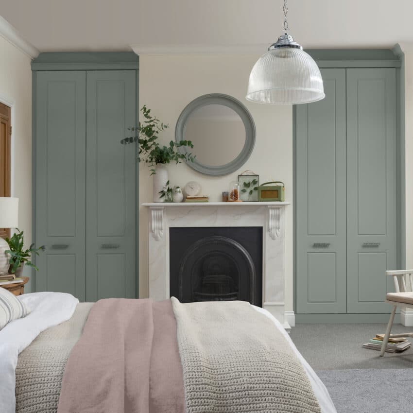 Venito Fitted Wardrobes in Fjord Green