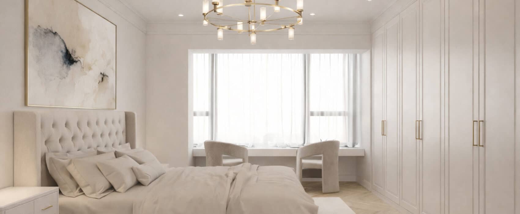 Venito Super Matt White Fitted Wardrobes