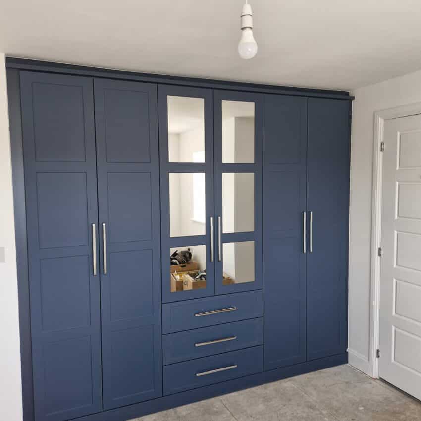 blue fitted wardrobes Nottinghamshire