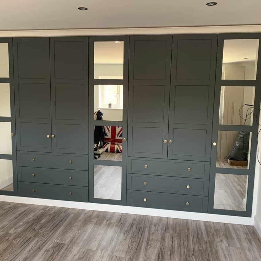 Elise 4 panel shaker wardrobes Sheffield