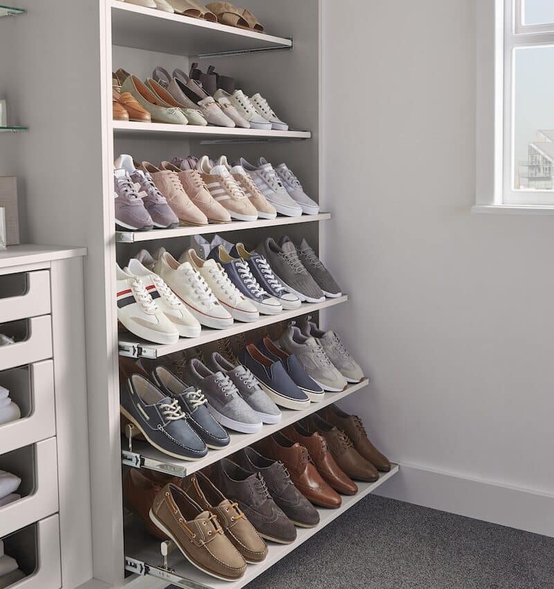 Fitted Wardrobes Shoe organisation