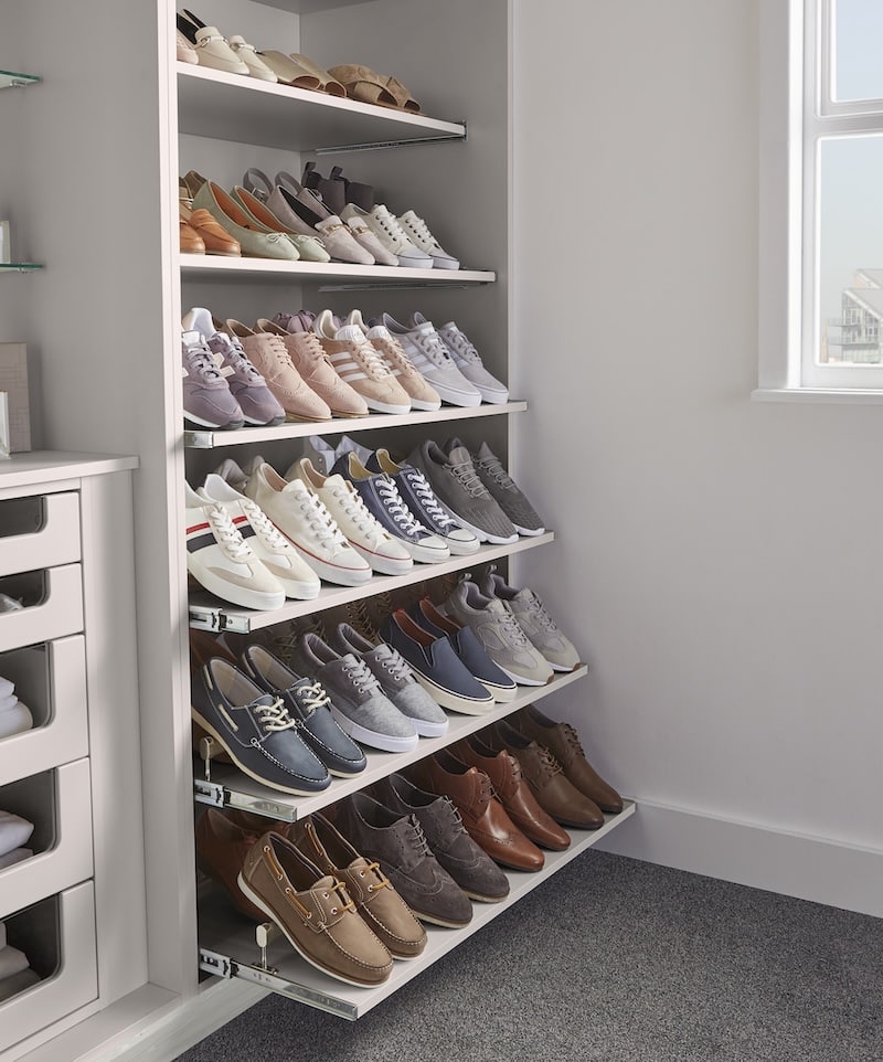 Fitted Wardrobes Shoe organisation