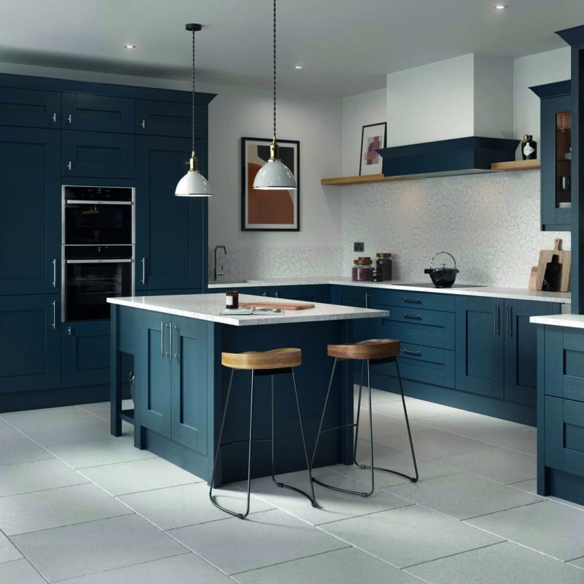 Shaker Blue Fitted Kitchen