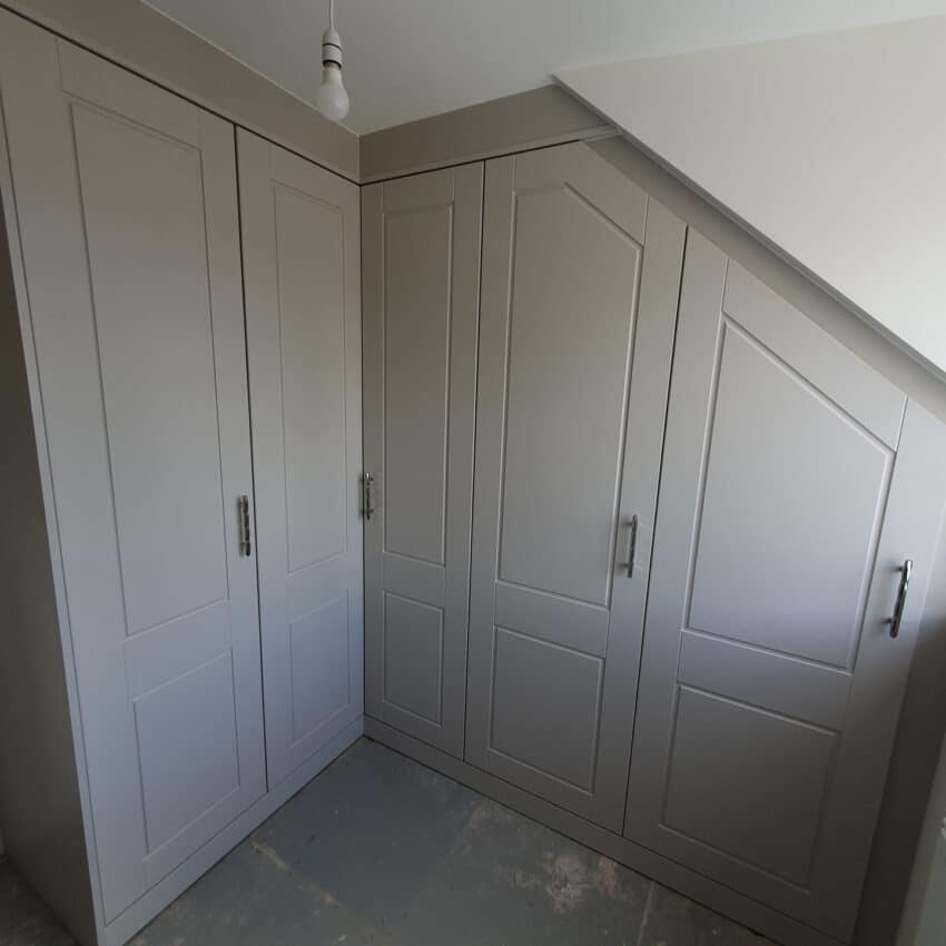 Sabrina Grey Fitted Wardrobes in Cheshire