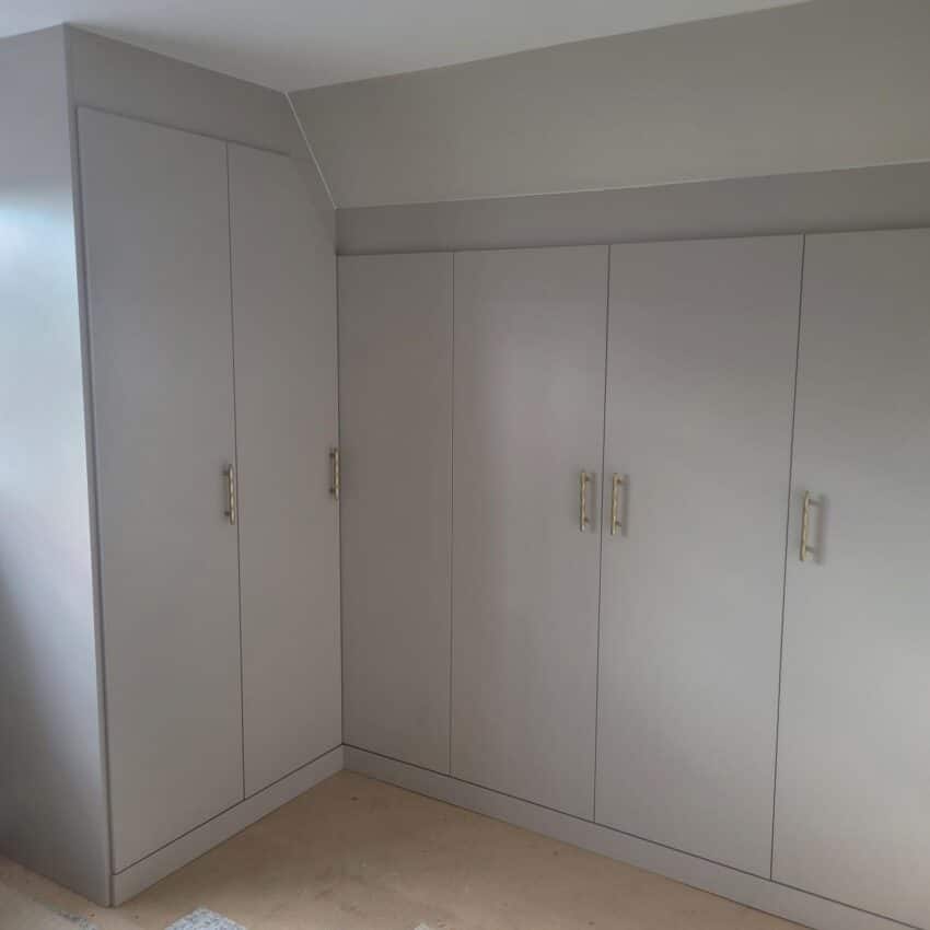 Bespoke fitted wardrobes for awkward angles