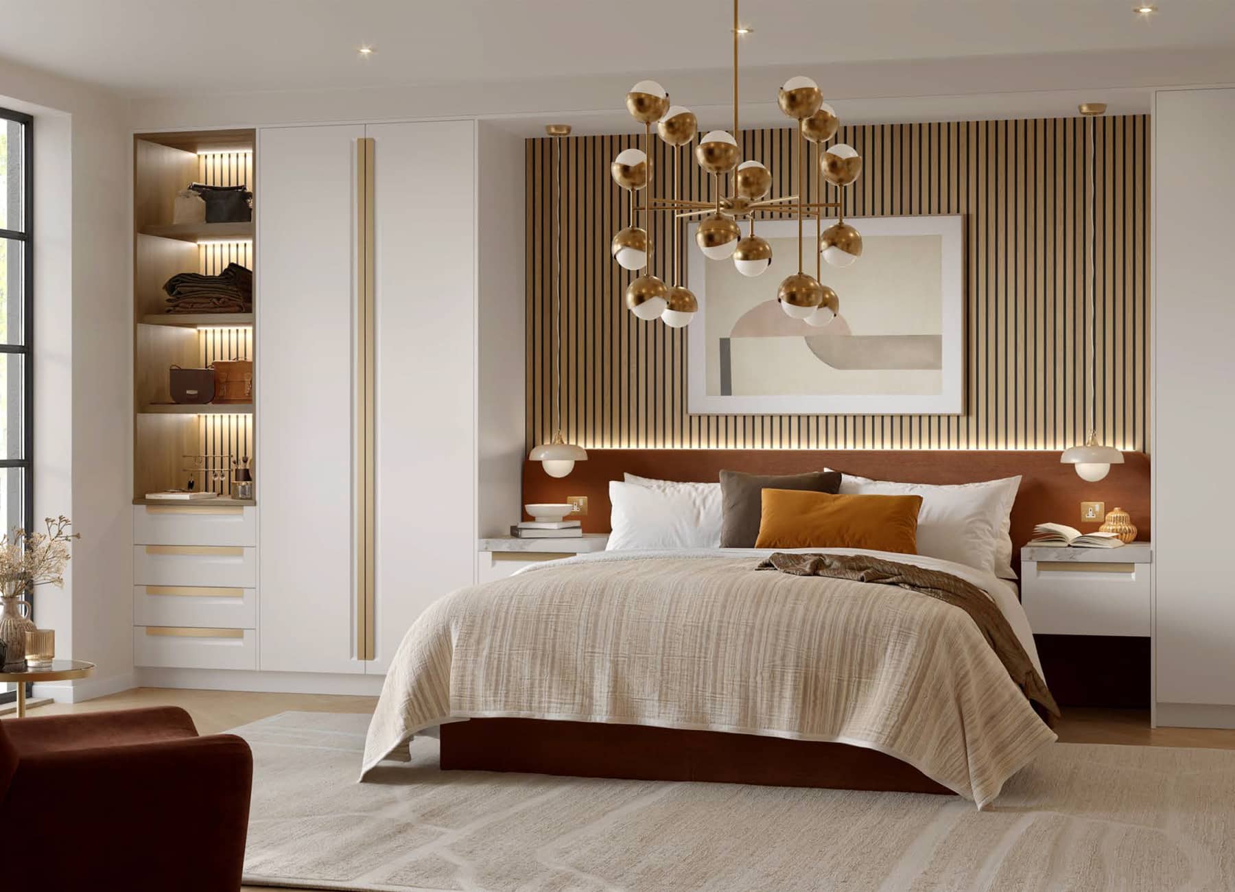 Harmony Fitted Wardrobes with Integrated Handle