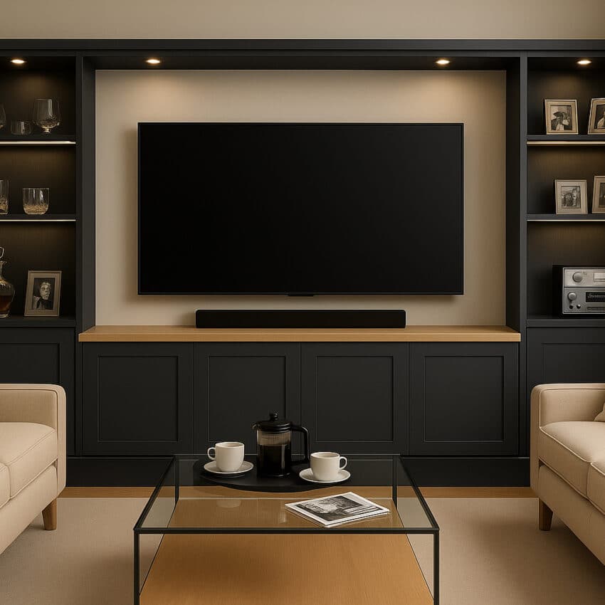 Black Shaker Media Room