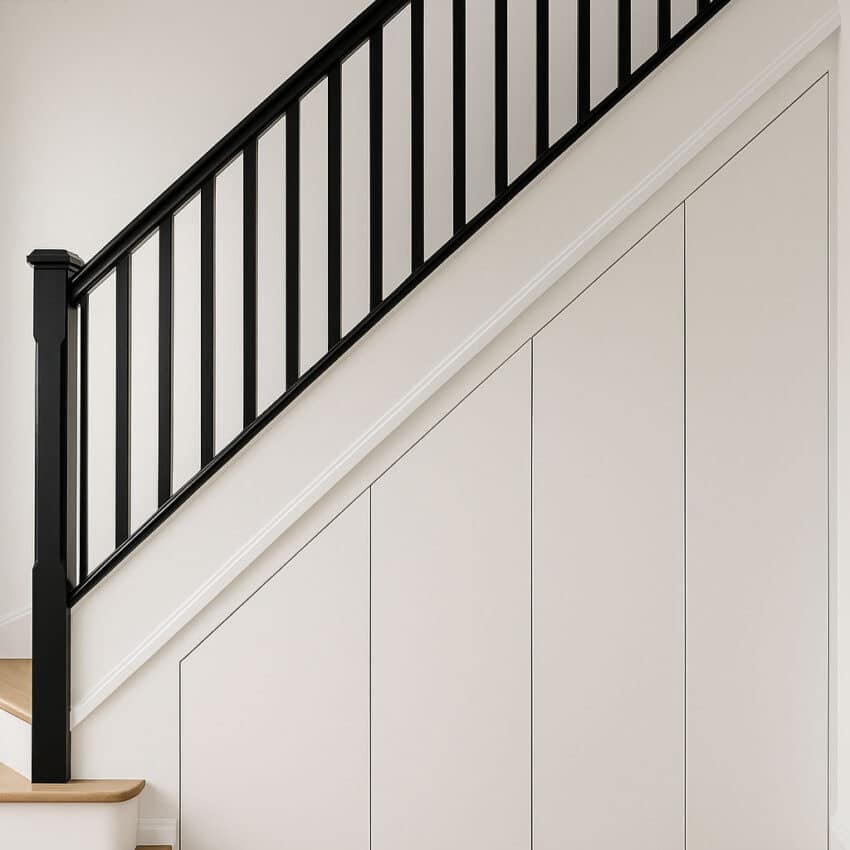 Understairs Storage Cassia White Push To Open Doors