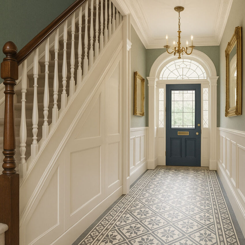 Understairs storage in Shaker Avon Chalk