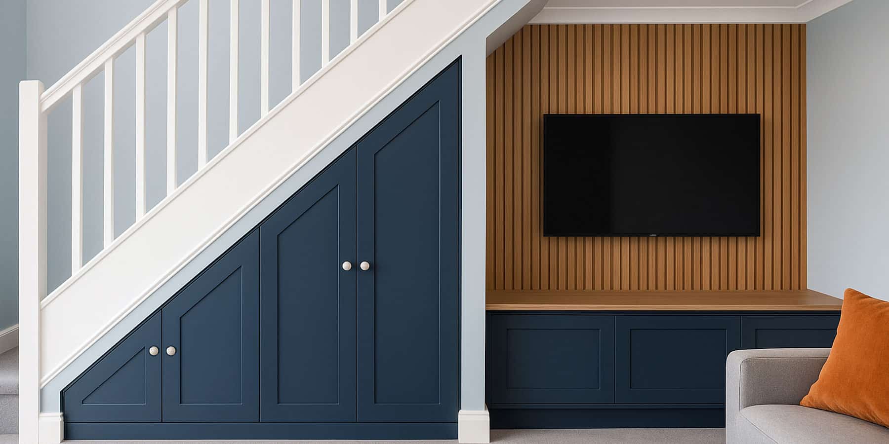 Shaker Blue Understairs Design