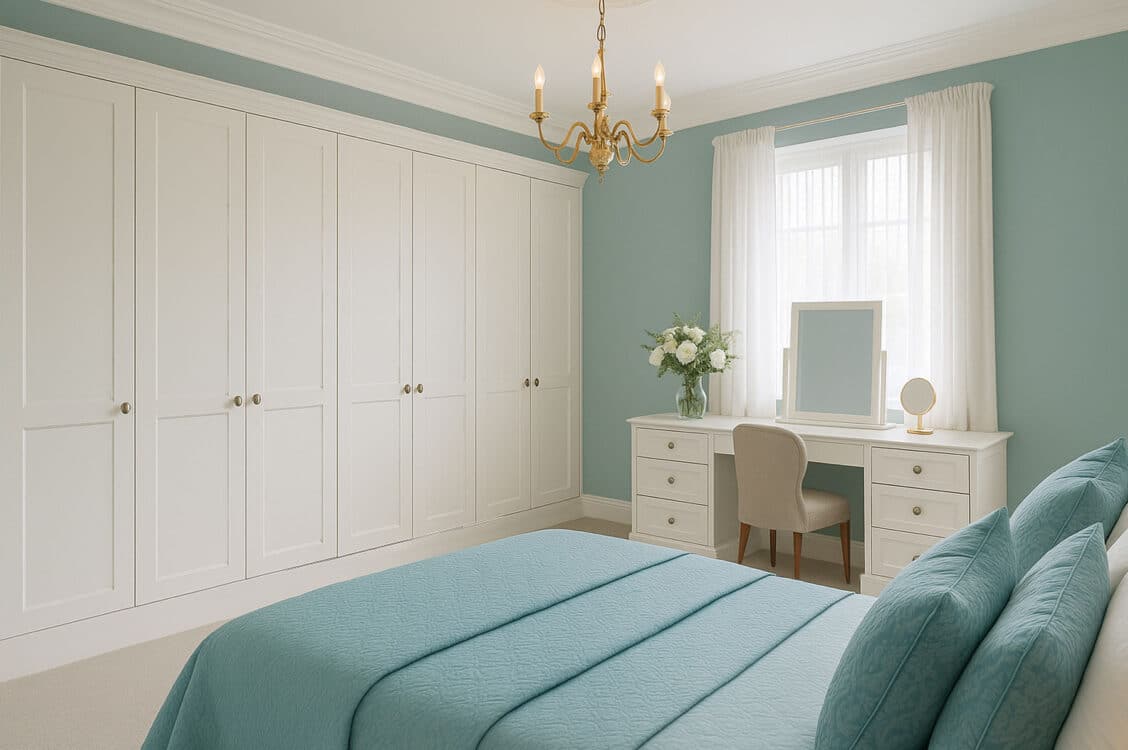 Shaker white fitted wardrobes
