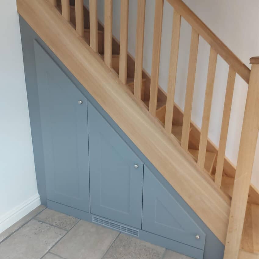 Shaker Continental Understairs Storage Fjord Blue