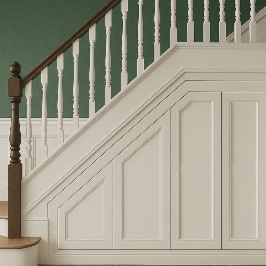 Shaker Avon Understairs Storage in Chalk