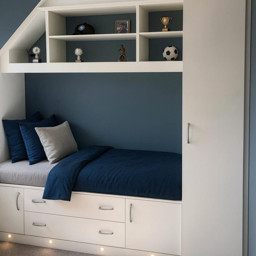 Fitted Wardrobes With Awkward Slope