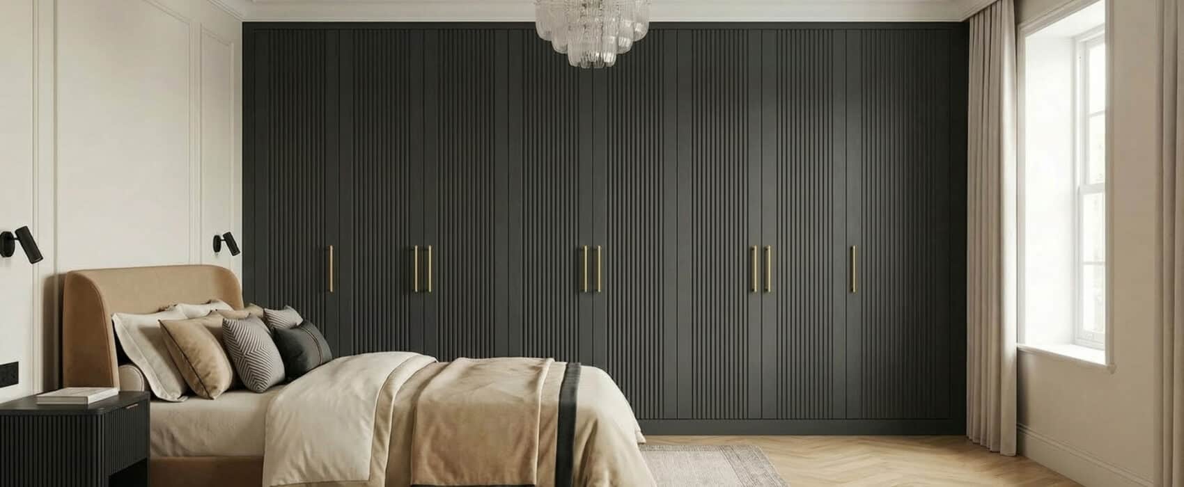 Deco Matt Black Fitted Wardrobes