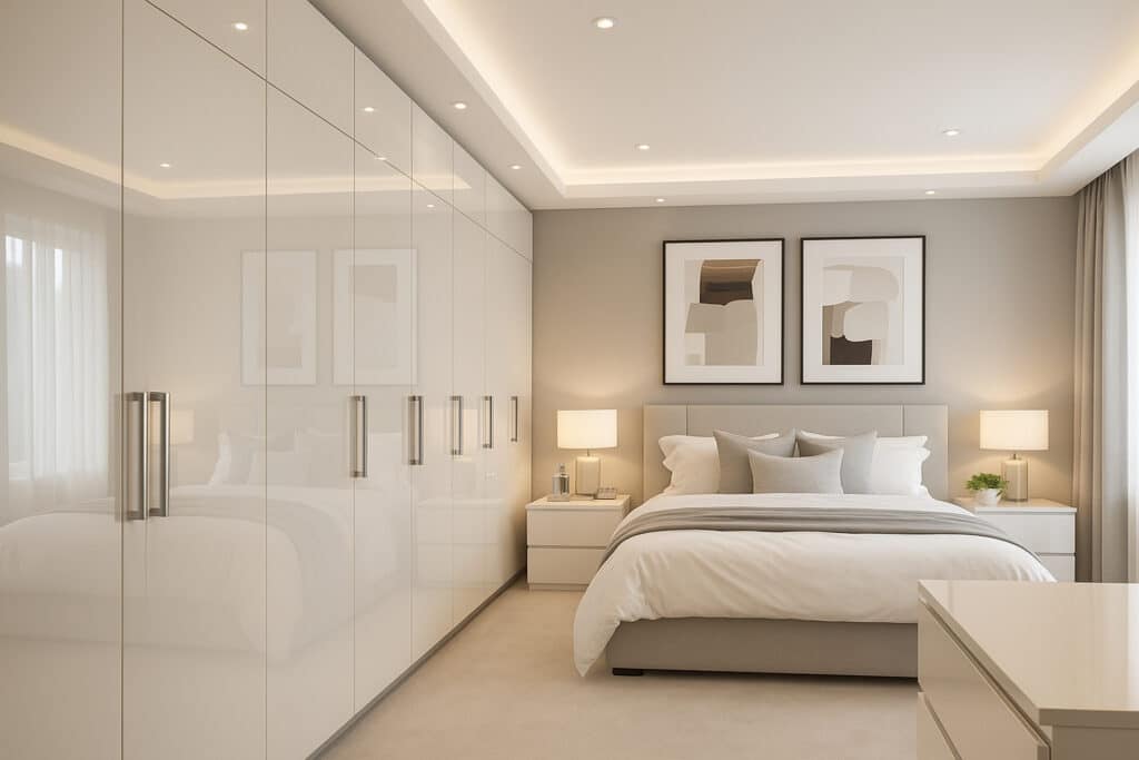 Jasmine Cashmere Gloss Fitted Wardrobes