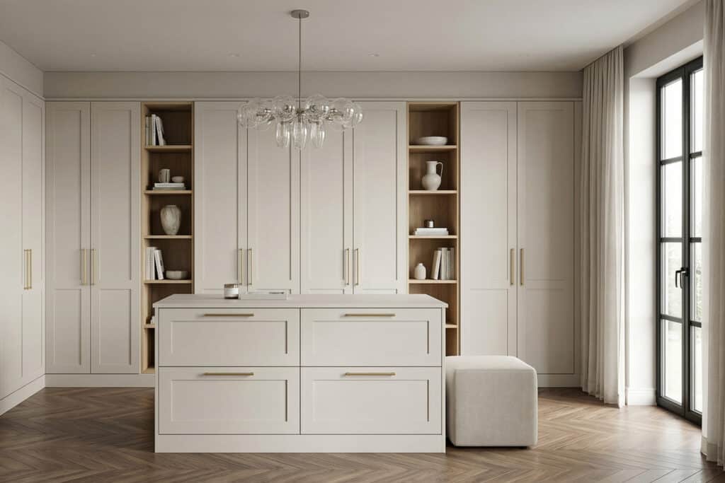 Shaker Continental Cashmere Fitted Wardrobes