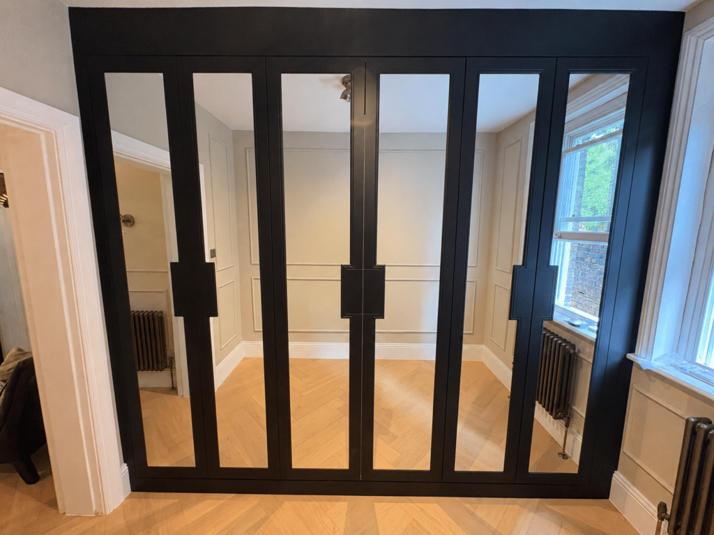 Belgravia Black Fitted Wardrobes in Bristol