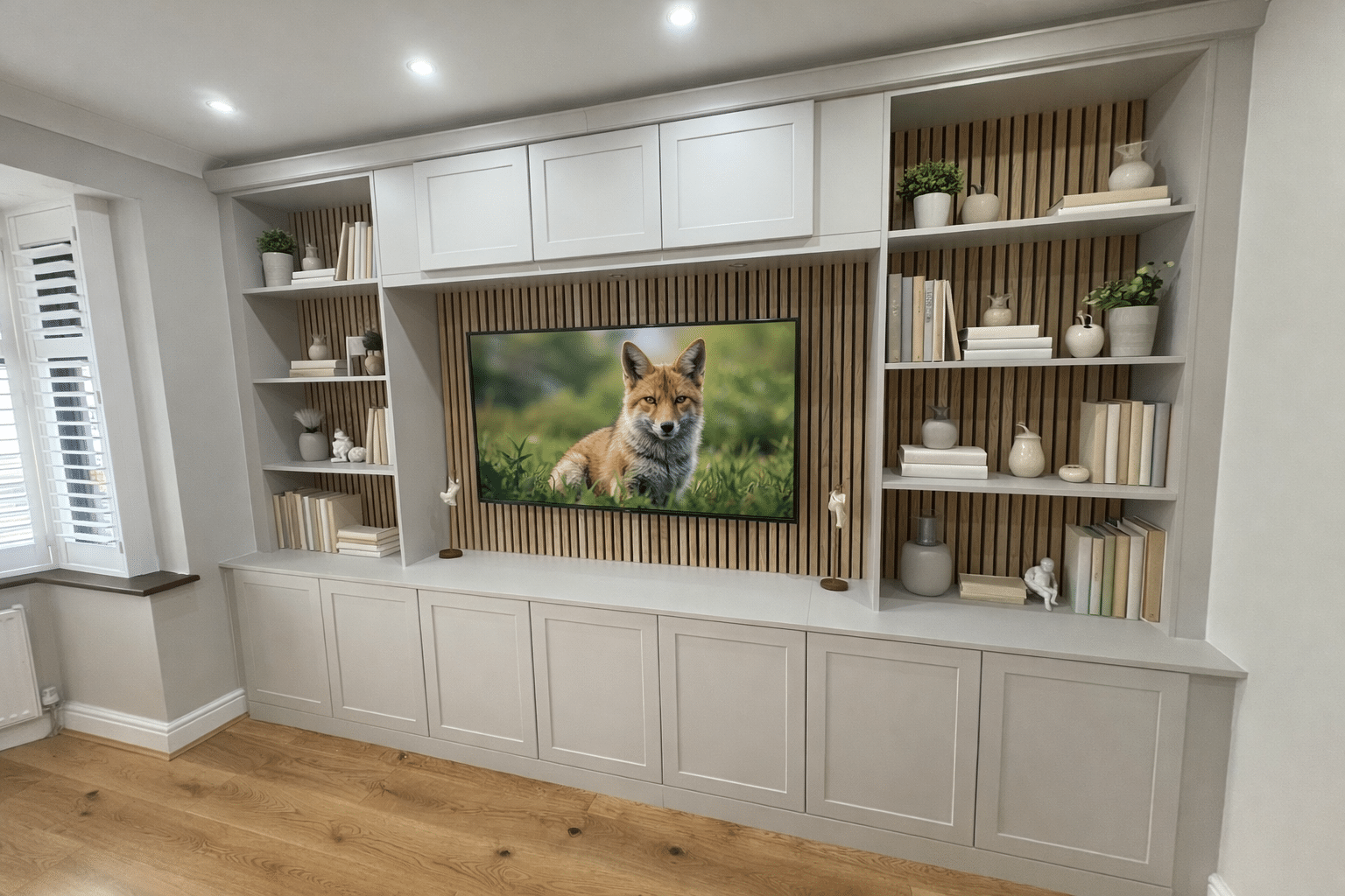Shaker Cashmere Media Room