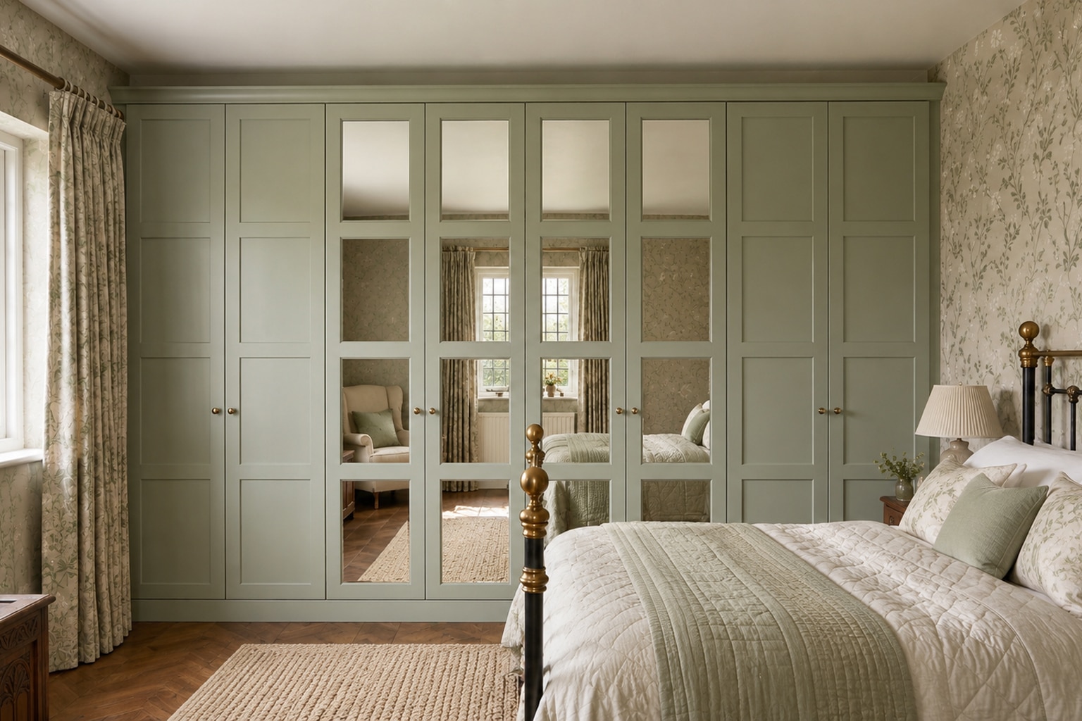 Elise Reed Green Fitted Wardrobes