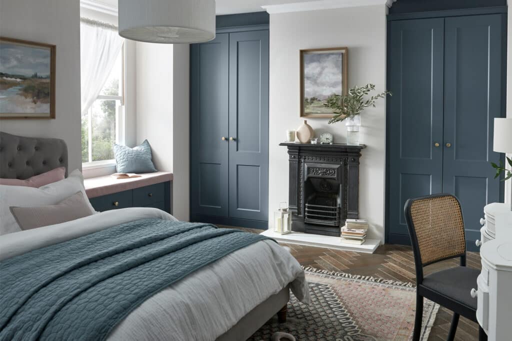 Elle Shaker Blue Fitted Wardrobes