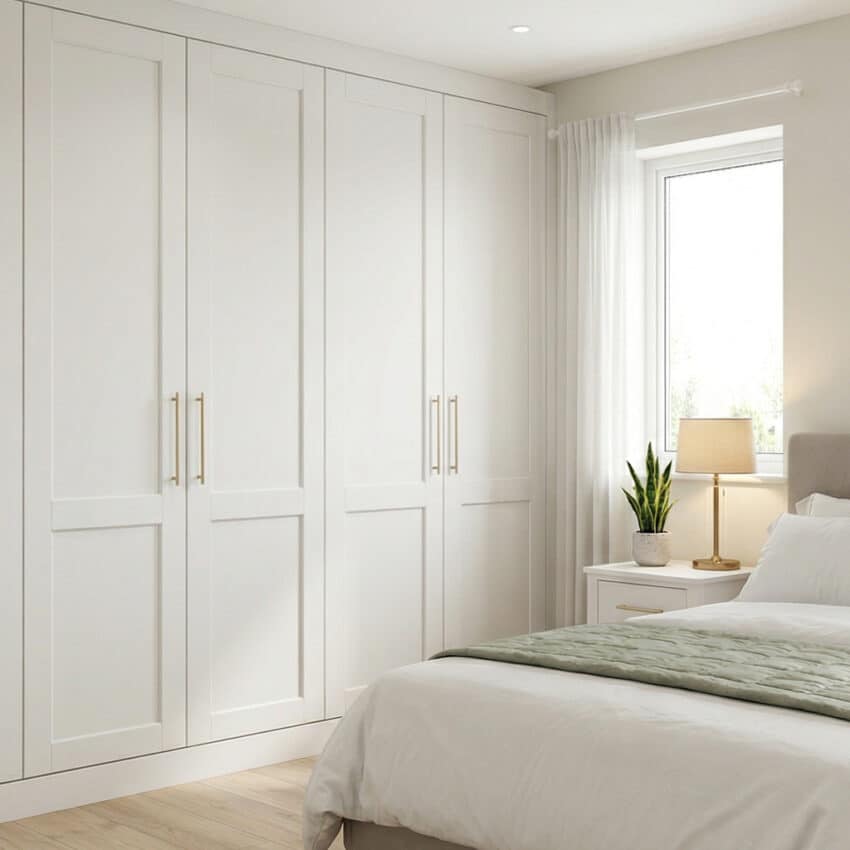 Shaker White Fitted Wardrobes